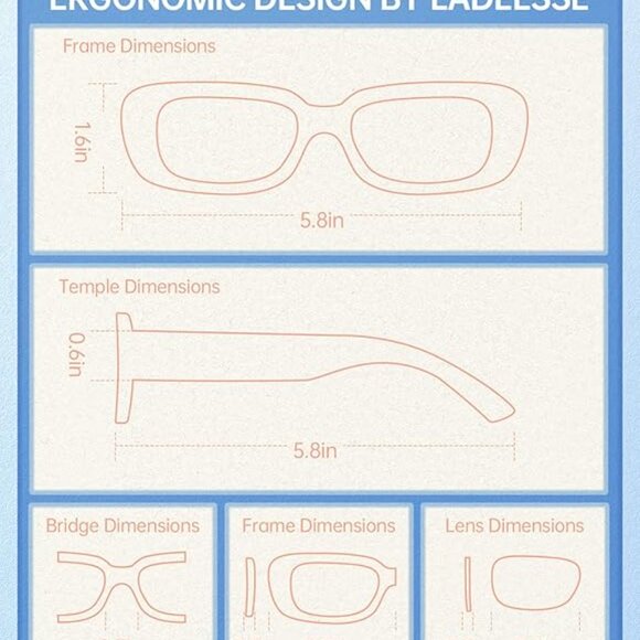 3pk Reading Glasses - Blue Light Protection Readers for Women 4.0 - Picture 6 of 6